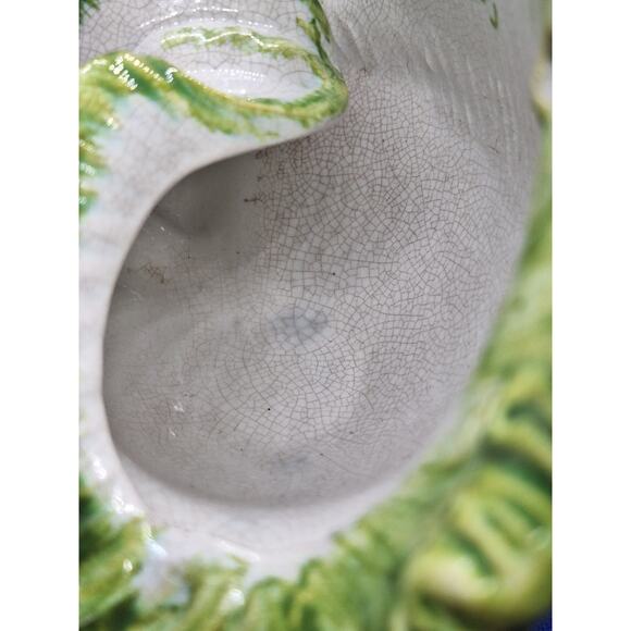 Jay Willfred Footed Seashell Rare Pattern! Made In Italy 1995- Bright & Cheery! - Picture 4 of 12